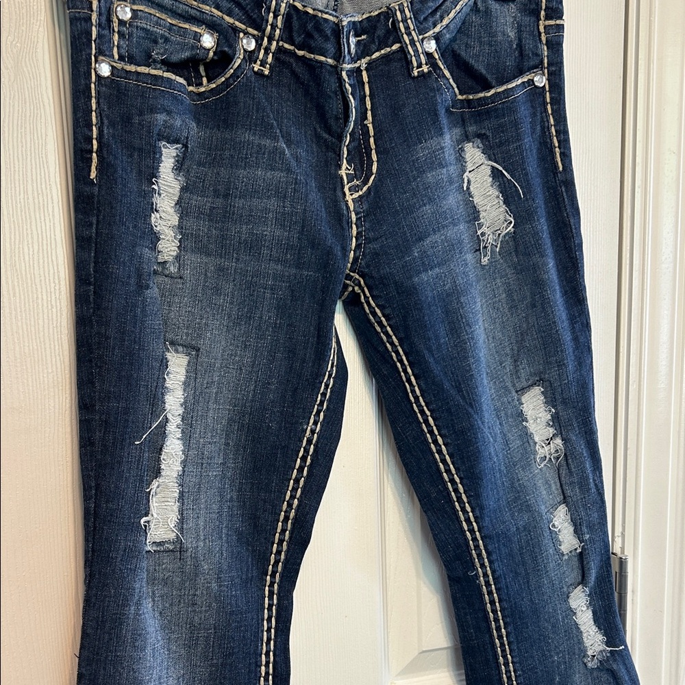 Request Distressed Blue Jeans